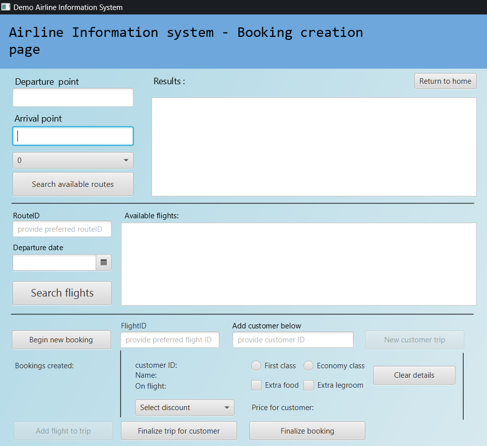 AIS Booking flow